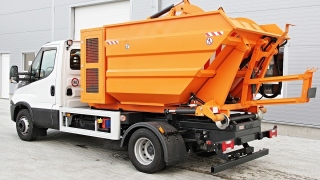 Superstructures for municipal waste disposal or snow removal